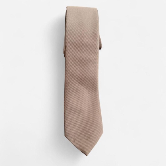 Gino pompeii Made in Italy Mens Tie Vintage 70s Old Money Quiet Luxury in Tan - Picture 5 of 5